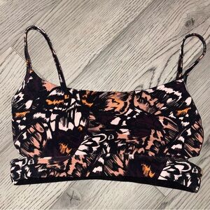 Stori Monarch Butterfly Print Sports Bra Size 8